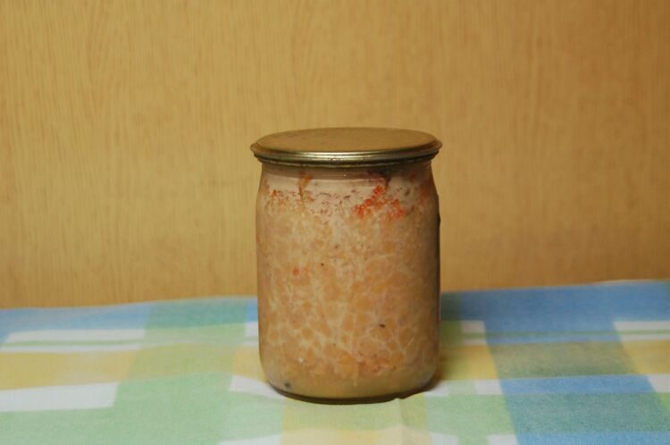 Каша гороховая с мясом кролика